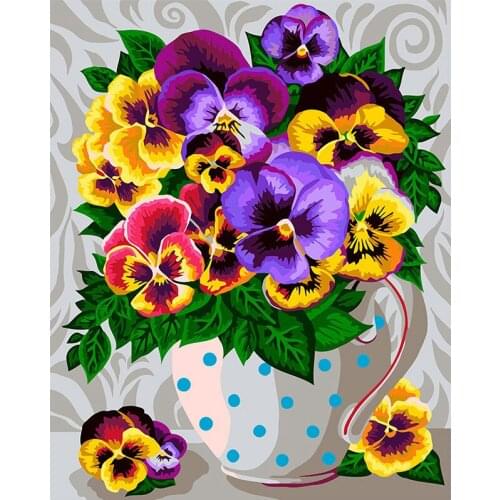 SHAYI DIY 5D Diamond Painting Flower Basket Embroidery Cross Stitch Full Square/Round Drill Scenery Home Decor Painting