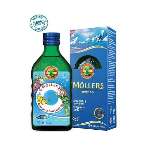 Mollers Tutti-frutti Flavored Omega-3 Fish Oil Syrup 250 Ml