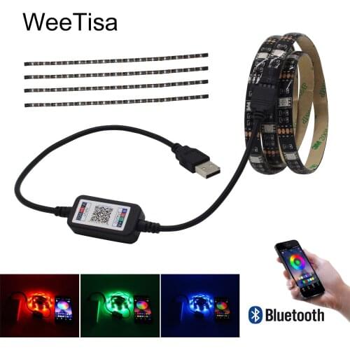 LED Strip Light Bluetooth USB Waterproof SMD 5050 TV Backlight Tria 5V RGB LED Tape Stripe Ribbon Fita Bais Lighting