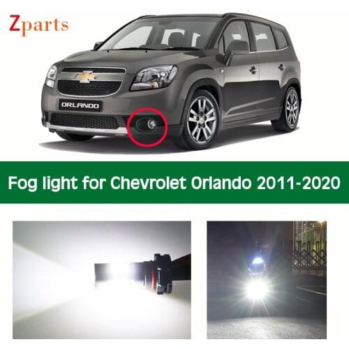 Car LED Fog Light For Chevrolet Orlando 2011- 2020 White Yellow Foglamp Bulb White Daytime Running Lights 12V 6000K Accessories