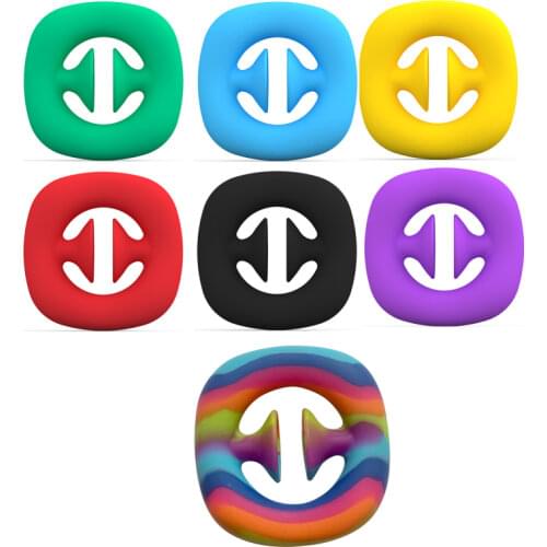 Unzip Toys Grip Ring Sensory Toy Autism Stress Reliever Kids Adult Antistresse Train Strength Fidget Toy Hand Grips