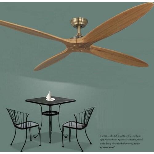 High Quality 60Inch DC Ceiling Fans Without Lights Reverse Function Wood Fans Fit For Summer Winter Fans Living Room Bedroom