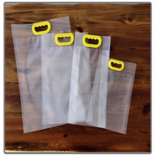300 PCS Food Rice Packaigng Bags Heat Seal Bag Plastic Pouch With Handle New High Quality
