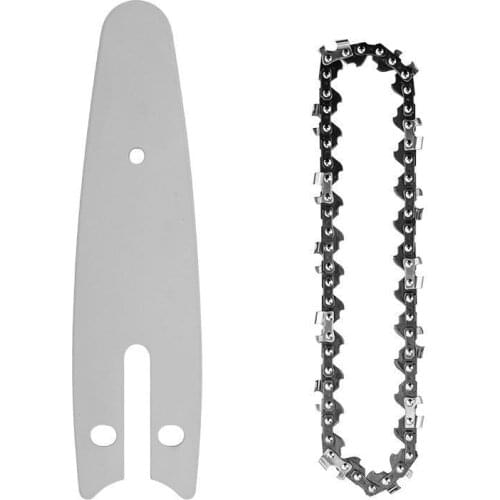 4 Inch Steel Chainsaw Chain Electric Electric Saw Accessory Replacement Electric Chain Saw Chain Woodworking Tool Guide Plate