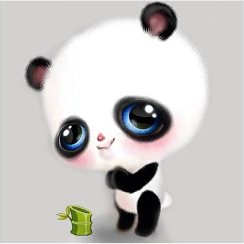 5D DIY Cartoon Panda Diamond Painting Animal Full Drill Mosaic Embroidery Cross Stitch Rhinestone Home Decor Gifts