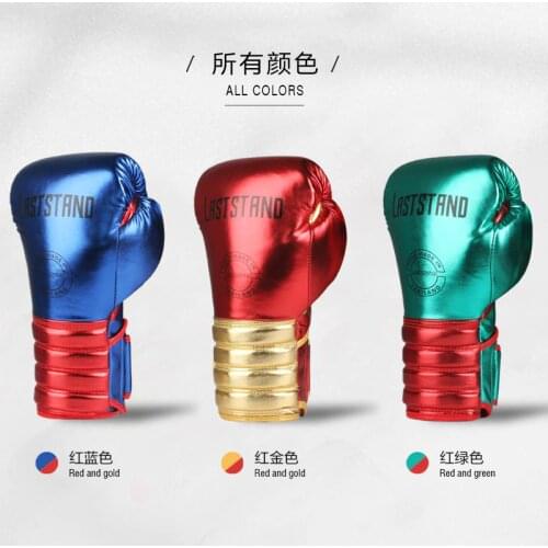 6 8 10 12 OZ Wholesale Muay Thai Microfiber Leather Boxing Gloves Adult Women Men MMA Gym Training Grant Boxing Equipments