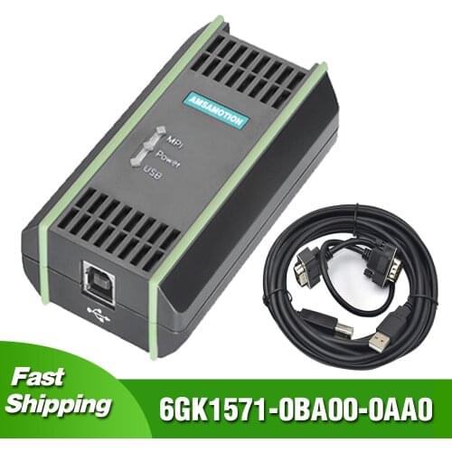 PC Adapter USB A2 6GK1 571-0BA00-0AA0 USB-MPI DP PPI Isolated Version Network Adapter For S7-200/300/400 PLC Programming Cable