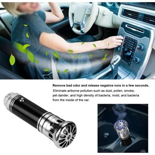 Car Negative Ion Air Cleaner Purifier Car Oxygen Bar 4.8 Million Negative Ion Purifier Black