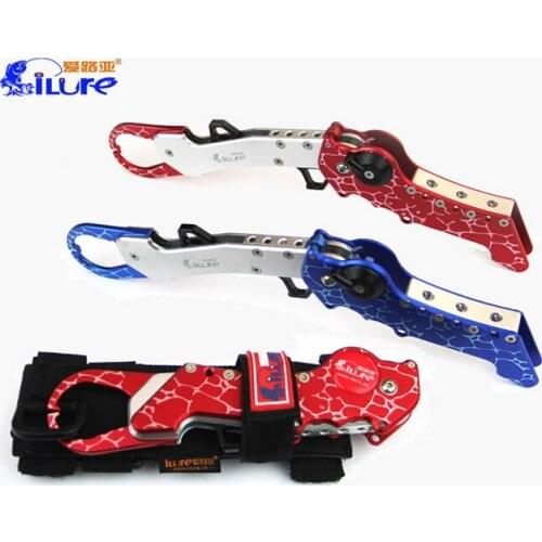 Free Shipping Foldable Top Grade Aviation Aluminum Fish Gripper Grip Fish Lip Grabber Fishing Tool