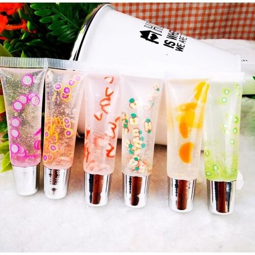 Multi Fruit Clear Collagen lipgloss Lip Plumper Own Label Custom Vegen for Kids Candy Taste Fruit Lip Gloss Lip Glossy