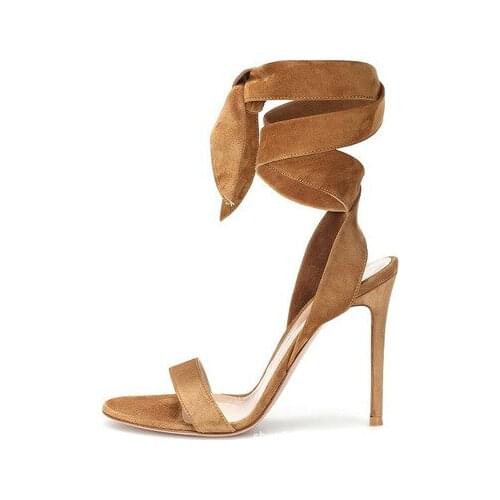 Summer High Heel Sandals Sexy Stiletto Lace Up Women Shoes Party Dress Evening Heeled Sandals Fashion Ankle Strap Ladies Shoes