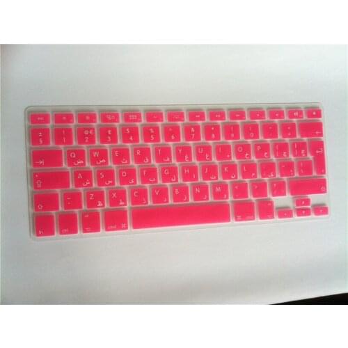 For Macbook Air pro retina 13 15 Have Stock Free Shipping EU 2pcs Silicone translucent Arabic Backlit Keyboard Cover Protector