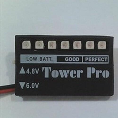 For RC Car LED Receiver Voltage Monitor Professional Battery Voltage Indicator Monitor Drone Accessories