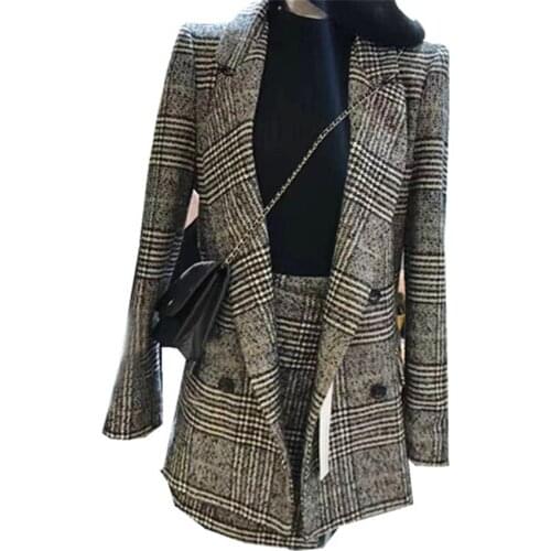 Женские твидовые пиджаки Gowyimmes China At AliExpress