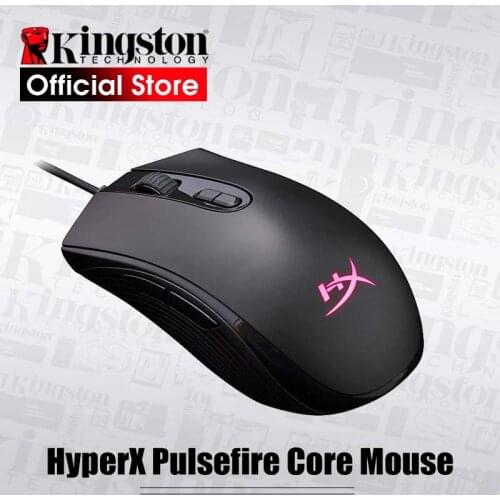 100% Original Kingston HyperX Pulsefire Core RGB Professional Gaming Mouse Pixart 3327 optical sensor Wired Mouse