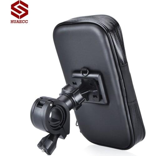 Motorcycle Bike ATV Mirror Mount Holder Water Resistance Case for Mobile Cell Phone GPS Mount Holder USB Charger