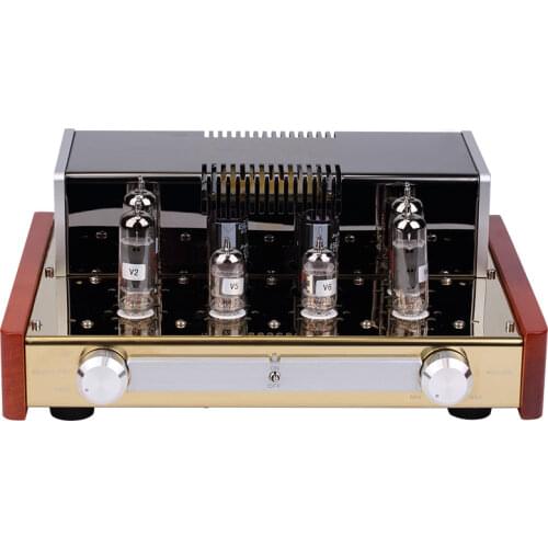 Latest Upgrade Version 12W +12W 4Ω-8Ω YAQIN MC-84L EL84 Push-Pull Tube Amplifier Class A Integrated lamp amp headphone output