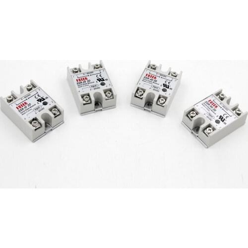 SSR -50DA/60DA/75DA DC control AC SSR white shell Single phase Solid state relay WITHOUT plastic cover