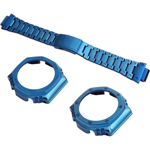 316 stainless steel modified strap watch case watch accessories men For Casio G-SHOCK GA2110 2100 outdoor sports watch strap