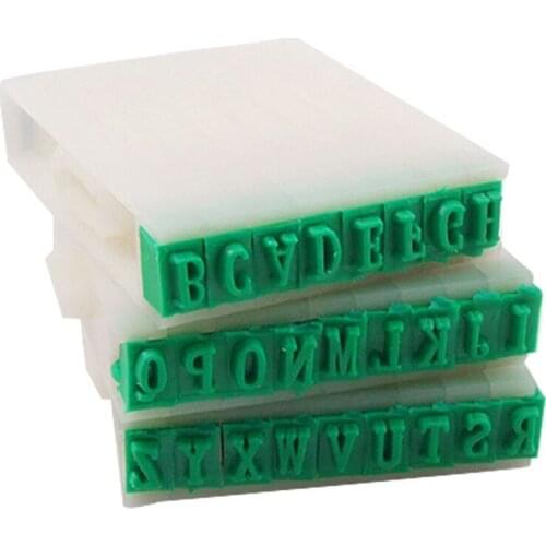 Detachable 26-Letters English Alphabet Plastic Stamp Set