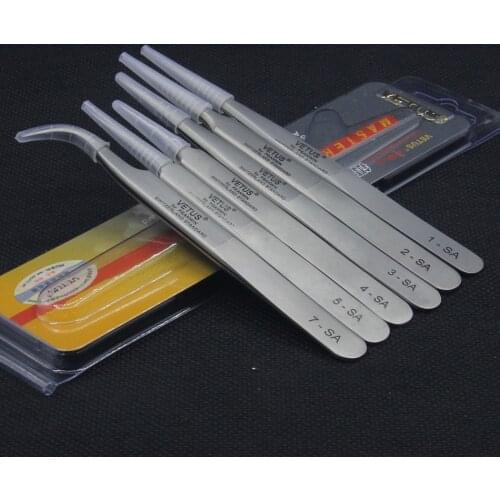 1pC 1-2- 3- 4- 5- 7-SA VETUS stainless steel Flat head Large round head Spatula stamp Wafer Jewellery Tweezers