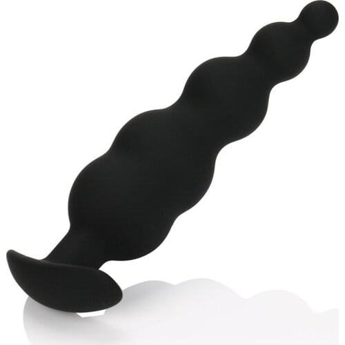 Silicone anal sex toy butt plug black silicone estimulador prostata, anal toys
