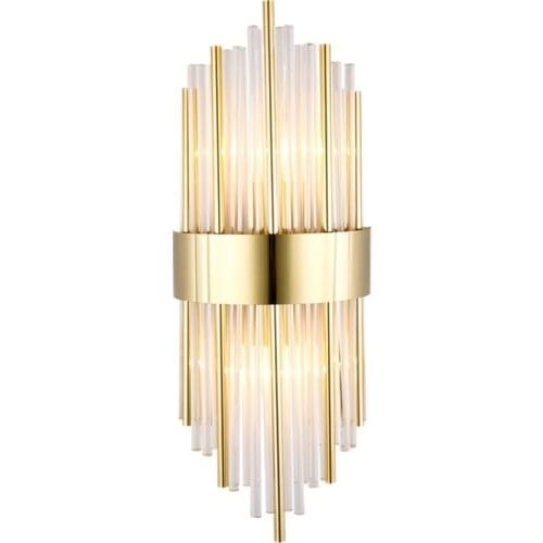Modern light luxury living room TV background wall lamp bedroom bedside designer American creative minimalist room lamps