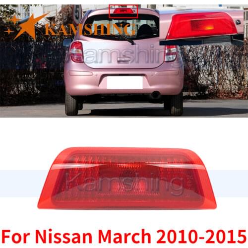 Kamshing For Nissan March 2010-2015 Rear High Mount Stop Lamp Brake Light 3rd Third Light Brake Lamp Additional Brake Lamp