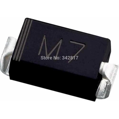 1N4007 M7 SMA DO-214AC 1A 1000V SMD Rectifler diodes 1000pcs