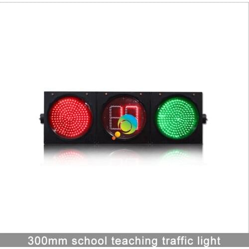 High quality 300MM school teaching remote control full ball traffic light with countdown timer