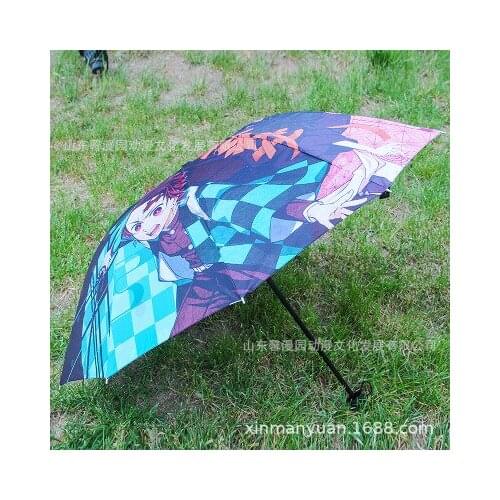 Japan anime Demon Slayer: Kimetsu no Yaiba cosplay Animation surrounding new umbrella folding personality lovely sunshade gifts
