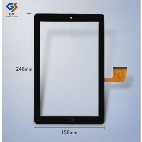 10.1 Inch Black touch screen P/N Angs-ctp-101212 Capacitive touch screen sensor panel repair and replacement parts