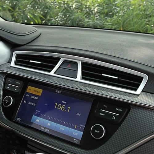 ABS Plastic Chrome For Proton X70 2018 2019 Car Air conditioning Outlet frame Parking lights Switch button Panel Cover Trim