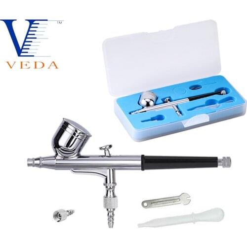 0.3mm Nozzle Dual-action Airbrush For Cake Decorating Makeup Nail Art Spray Gun Machine Nail Air Brush Gun Helmet Painting