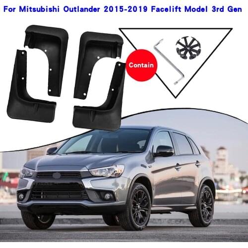 Car Fender Accessories For Mitsubishi Outlander 3rd 3 Gen 2016-2019 Mudguards Splash Guards Fender Mudflaps Car Fender Mud Flaps
