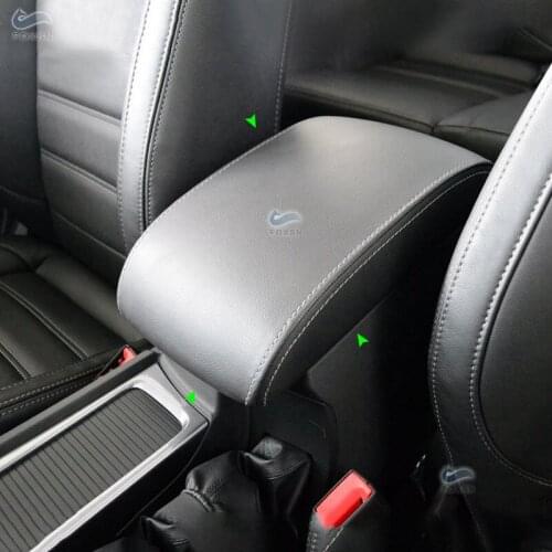 Car Accessories Microfiber Leather Center Control Armrest Box Cover Trim For Ford Mondeo 2007 2008 2009 2010 2011 2012