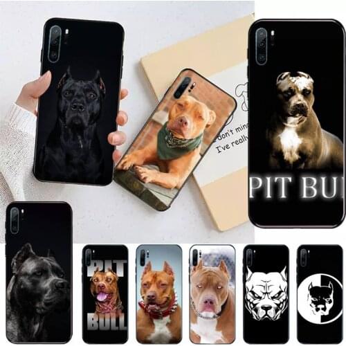 Pit Bull Lovely Dog Pitbull Phone Case For Huawei honor Mate P 10 20 30 40 Pro 10i 9 10 20 8 x Lite shell funda coque