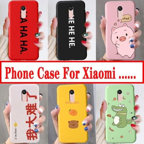 Phone Case For Xiaomi Redmi 3 4 5 5A prime Cartoon Cute Pattern Case For xiaomi redmi note 7 3 5 A Soft Silicon Back Cover Lucky