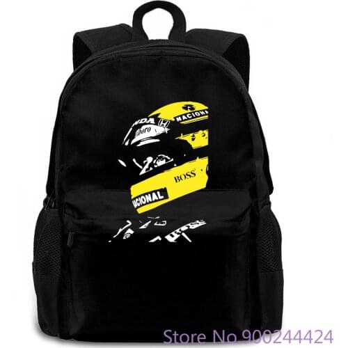 Ayrton Senna Long Swea Youth Brand Homme women men backpack laptop travel school adult student