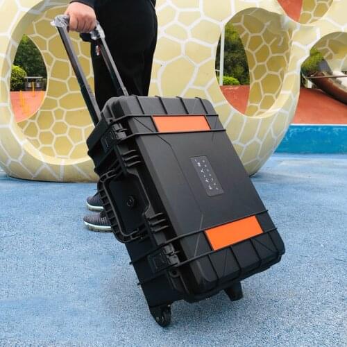 Trolley safety box hardware tools plastic case multi function portable board case equipment shipping tool box protective case