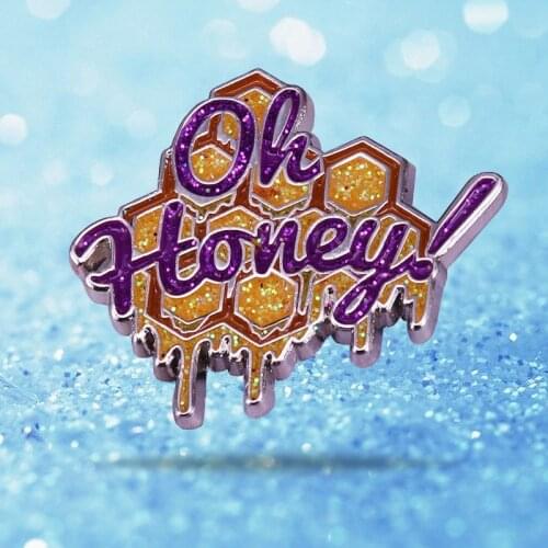 LGBT Queer Pride Oh Honey Trixie Mattel Enamel Brooch Pins Badge Lapel Pin Brooches Jeans Jacket Fashion Jewelry Accessories