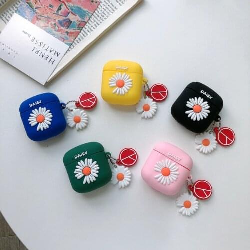 Cute 3D flower Pendant Silicone Case for EDIFIER TWS200 TWS Earbuds Accessories Case Protective Cover for EDIFIER TWS200