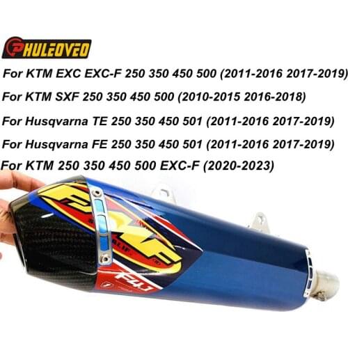 Customize Motorcycle Exhaust Muffler for KTM EXC EXC-F 250 350 450 500 for KTM SXF250 350 450 500 Husqvarna TE FE250 350 450 501