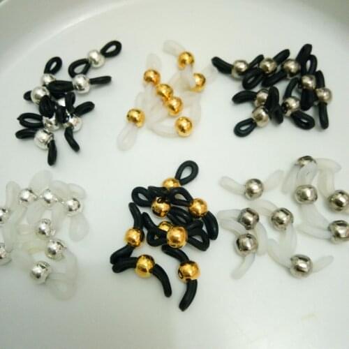 2018 New Eyewear Jewelry Findings Rubber Round beads Strap Connectors Eyeglasses Chain Eyewear Holder Glasses Rope Accessories