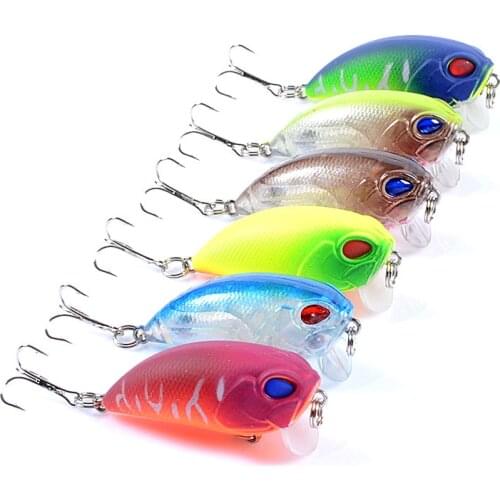 New Japanese Design Hard Fishing Accessories Lures 50mm 7g Wobblers Crank Bait For Pike Floating Crankbait Pesca