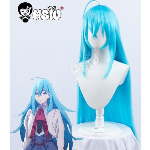 Vivy cosplay wig Diva Anime vivy fluorite eye song Cosplay「HSIU 」Sky blue long hair Fiber synthetic wig Free brand wig Cap