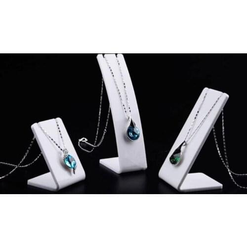 Acrylic necklace holder stand jewellery display jewelry organizer display support for earrings and necklace showcase piercing