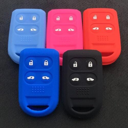 Silicone rubber key cover case shell protector for Honda Odyssey 2005-2010 Stepwgn 4 6button key