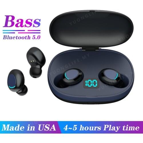 Strong Bass Bluetooth Earphone TWS Wireless Earphone Bluetooth 5.0 Sport Waterproof T3s Dragon Llama Bluetooth Earphones