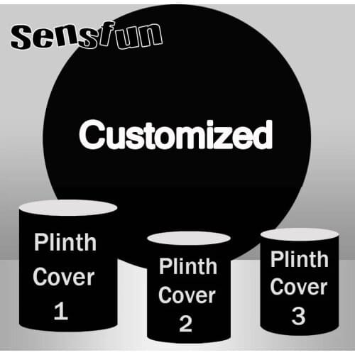 Sensfun Photography Prop Special Link For Custom Round Circle Background Personalized Plinth Covers
